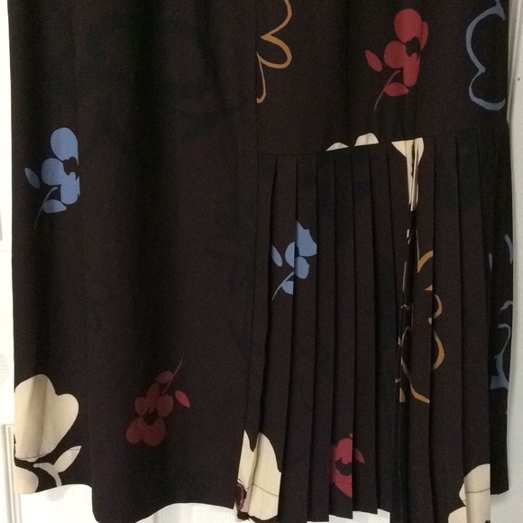 RJR.John Rocha - Plum floral print side pleat midi - Picture 6 of 8